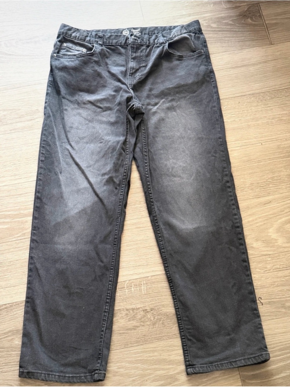 wonder nation Men's Straight Jeans in Black